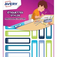 RESMI30G - 30 étiquettes stylos (bleu/vert) - 50 x 10 mm - Avery