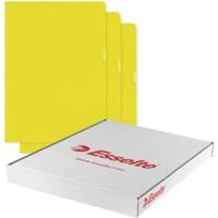 Boîte de 100 pochettes-coin Copy Safe en polypropylène 11/100e Jaune - ESSELTE