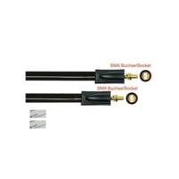 Câble Passe-fenêtre SMA femelle femelle - plat coaxial HF 1.13 - pour antenne 5G, LTE / 4G - GOOD CONNECTIONS