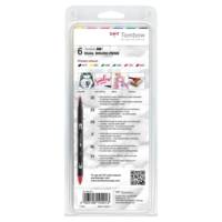 Feutre Dessin Double Pointe ABT Set de 6 couleurs primaires - TOMBOW