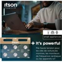 Pack de 6 Piles Bouton Lithium CR2032 3V Idéale Clé de Voiture, Balance - ITSON