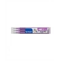 Set de 3 Recharges pour Roller FRIXION BALL BLS-FR7 pointe moyenne mauve - PILOT