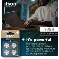 Pack 4 CR2016 Piles bouton Lithium Idéale clés de voiture, montres - ITSON