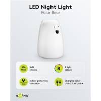 Veilleuse LED "Ours Polaire" lumière blanc chaud et 7 changements de couleur - GOOBAY