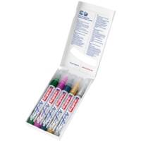 Marqueur acrylique moyen 5100 set de 5 Assortis festifs 2-3 mm - EDDING