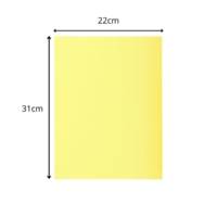 Paquet de 100 sous-chemises SUPER 60 - 22x31cm - Canari - EXACOMPTA