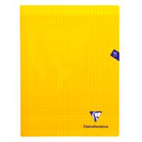 Cahier MIMESYS Piqué Polypro 24 x 32 cm 96 pages 90g Séyès Jaune - Clairefontaine