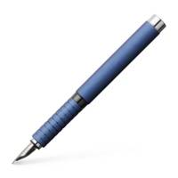 Stylo plume Essentio Aluminium Bleu fine - FABER-CASTELL