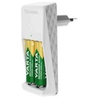 Chargeur Mini Charger, équipé de AAA, blanc - VARTA