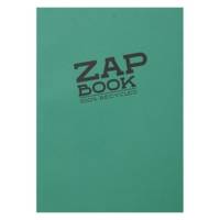 Zap book bloc d'esquisse recyclé 10,5x14,8 uni 80g 160 feuilles couvertures aléatoires - CLAIREFONTAINE