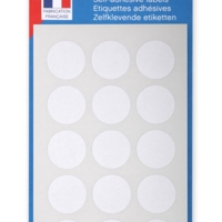 Sachet de 105 Pastilles de signalisation rondes Gommettes 19 mm Blanc - Apli-Agipa