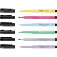 Feutre Pitt Artist Pen pastel étui de 6 - FABER-CASTELL