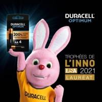 Pack 4 Piles Alcalines Optimum MN1500 AA LR6 200% ExtraLife - DURACELL