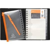 Porte cartes de visite détachable120 cartes 20x14,5cm 75034 - EXACOMPTA