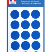 Sachet de 90 étiquettes Gommettes de signalisation Rondes 19 mm Bleu - Apli-Agipa