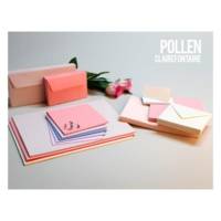 Paquets de 25 Cartes Simples 210g 110x155 rose dragée - CLAIREFONTAINE