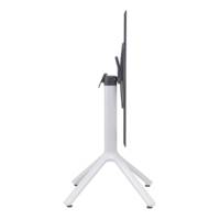 Table rabattable pied blanc 70x70cm terrazzo cassata - terrasse - RestooTab