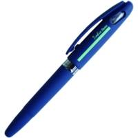 Stylo plume Tradio, corps sport chic Bleu foncé/bande menthe, encre Bleue - PENTEL