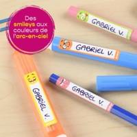 Sachet de 30 étiquettes stylos smiley - 50 x 10 mm - AVERY