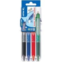 Stylo roller FRIXION BALL CLICKER 05 Set2Go, étui de 4 - PILOT