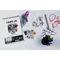 Bloc 30 Feuilles Dessin Spiralé "The WALL" A4 200 g Blanc Mat Très Lisse - CANSON