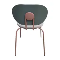 Chaise empilable Hari Ondaretta DESIR 11 vert/gris/taupe - OCCASION