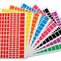 Pqt 10 F 160x216 mm de 1440 gommettes Rectangle Assorties - Apli-Agipa