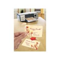Pochette de 250 cartes de visite 85x54mm Quick&Clean laser mate 220g coins arrondis - AVERY ZWECKFORM