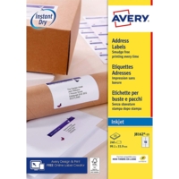 Boîte de 240 étiquettes adresses Jet d'encre 99,1 x 33,9mm - Avery