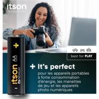 Pack de 10 Piles Alcalines LR6/AA 1,5V itsPREMIUM - ITSON