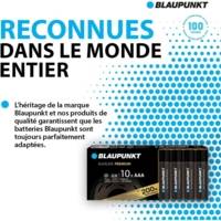 Piles AAA alcalines PREMIUM, paquet de 10 - BLAUPUNKT