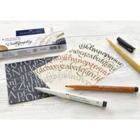 Pitt Artist Pen Lot de 4 stylos à encre de calligraphie Multicolore 2,5 mm - FABER-CASTELL