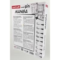 Coffret édition Manga (8 feutres Uni Pin + 1 Shalaku S) - UNI-BALL