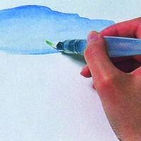 Pinceau Aquash à réserve d'eau contenance 10 ml poils synthétiques pointe fine - PENTEL