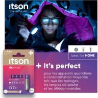 Pack de 4 Piles Alcalines LR03/AAA 1,5V ItsPOWER - ITSON