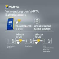 Testeur de Piles LCD Numérique pour Piles, Batteries et Piles Boutons - VARTA