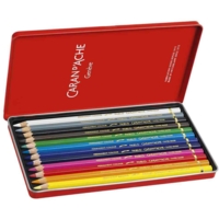 Crayons de couleur PABLO, étui métal de 12 - CARAN D'ACHE