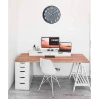 Horloge murale silencieuse quartz diam 30 cm gris Aluminium - ORIUM