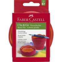 Gobelet Peinture CLIC & GO Rouge - FABER-CASTELL