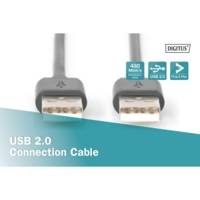 Câble USB 2.0 type A M/M. AWG 28 Noir 5 m - DIGITUS