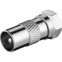 Adaptateur F: Fiche F > fiche coaxiale adaptateur fiche en cuivre - GOOBAY