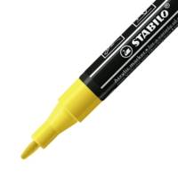 Marqueur pointe fine FREE acrylic T100 jaune - STABILO