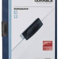 Chemise à clip DURAQUICK, format A4, bleu foncé - DURABLE