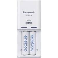 Chargeur Compact 1 à 2 piles AA/AAA + 2 piles AA rechargeables inclus - PANASONIC