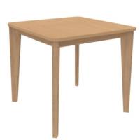 Table 80x80 4 pieds Wood – Tmobilier