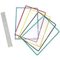 Support Kit Mural Métal, 5 pochettes A4 assorti - TARIFOLD
