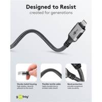 Câble Ethernet USB-C™ 3.1 vers RJ45 5 m Connexion Directe Routeur / Modem ou switch - GOOBAY