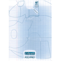 Cahier 8000 POLYPRO A4 210 x 297 mm 96 Pages 90g Grands Carreaux Incolore - Clairefontaine