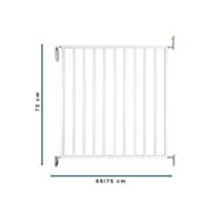 Barrière de protection VOGUE pour enfants métal blanc - h.73 cm l.69 à 75 cm - Gedimat - NORDLINGER