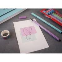Stylo feutre Pen 68 Pointe Moyenne 1mm Rose poudré Blush - STABILO